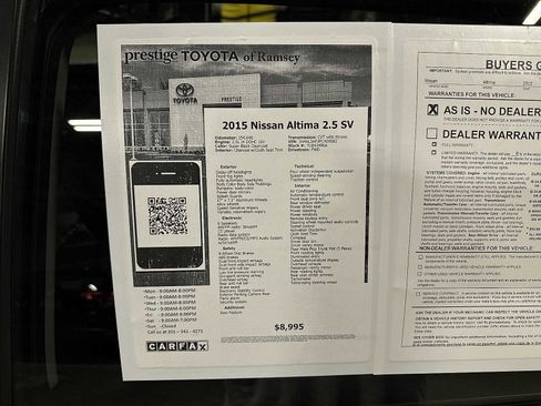 Used 2015 Nissan Altima 2.5 SV FWD image 13
