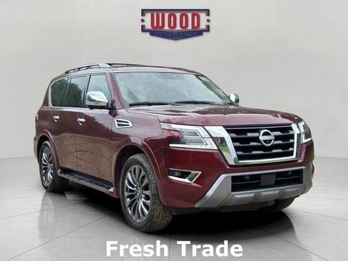 Used 2023 Nissan Armada Platinum w/ Captain's Chairs Package AWD/4WD image 1