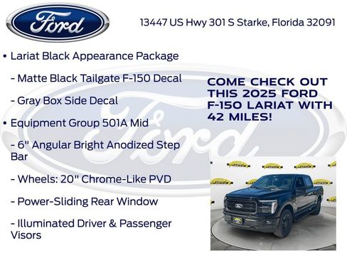 New 2025 Ford F150 Lariat w/ Equipment Group 501A Mid image 20