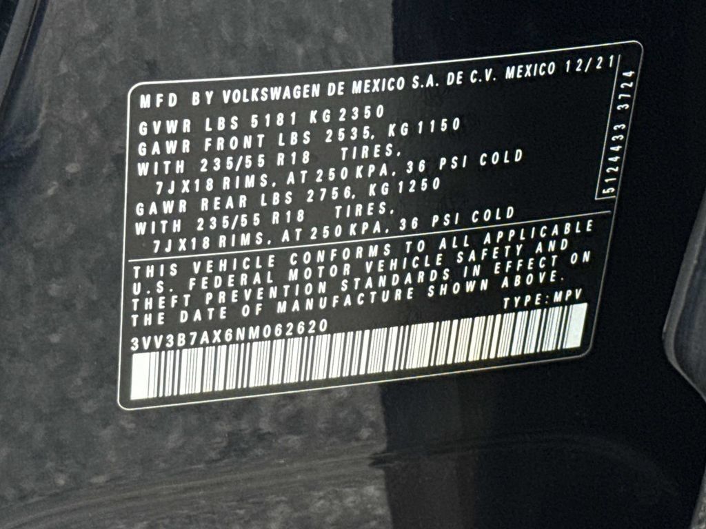 Used 2022 Volkswagen Tiguan SE FWD image 26