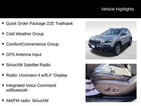 Used 2020 Jeep Cherokee Trailhawk w/ Comfort/Convenience Group AWD/4WD image 8