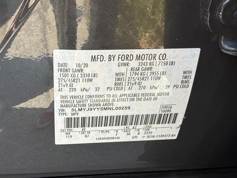 Used 2021 Lincoln Aviator Black Label Grand Touring w/ Class IV Trailer Tow Package AWD/4WD image 33