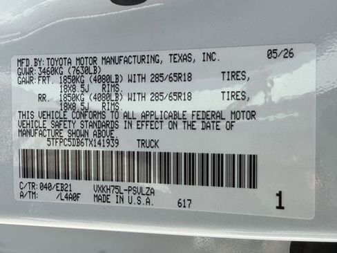 New 2026 Toyota Tundra TRD Pro AWD/4WD image 29
