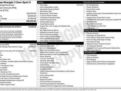 New 2026 Jeep Wrangler Sport S image 20