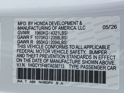 New 2026 Honda Accord SE image 30