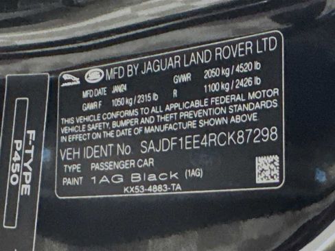 New 2024 Jaguar F-TYPE R-Dynamic image 24