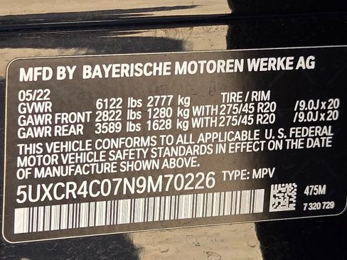 Used 2022 BMW X5 sDrive40i w/ Premium Package RWD image 23