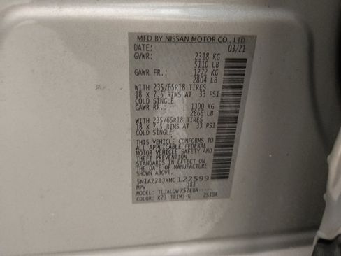 Used 2021 Nissan Murano SV image 33