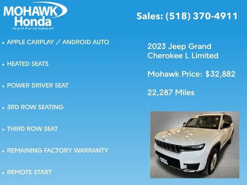 Used 2023 Jeep Grand Cherokee L Limited AWD/4WD image 14