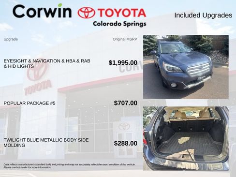 Used 2017 Subaru Outback 2.5i Limited AWD/4WD image 8