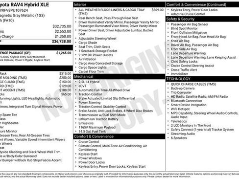Used 2023 Toyota RAV4 XLE w/ Convenience Package AWD/4WD image 12