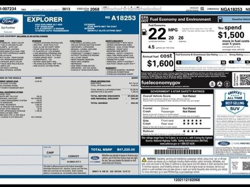 Used 2022 Ford Explorer XLT w/ Equipment Group 202A AWD/4WD image 33