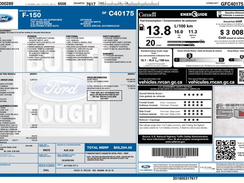Used 2016 Ford F150 XLT w/ Equipment Group 302A Luxury AWD/4WD image 2