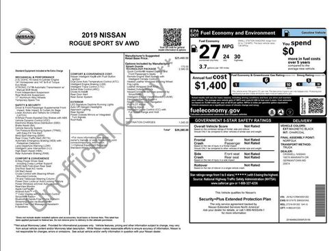 Used 2019 Nissan Rogue Sport SV w/ Technology Package image 3