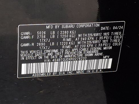 Certified 2024 Subaru Outback Wilderness w/ Wilderness Package AWD/4WD image 28