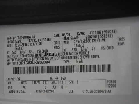 Used 2020 Ford Transit 250 Medium Roof w/ Load Area Protection Package image 23