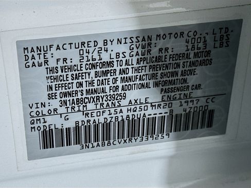 Used 2024 Nissan Sentra SV FWD image 12