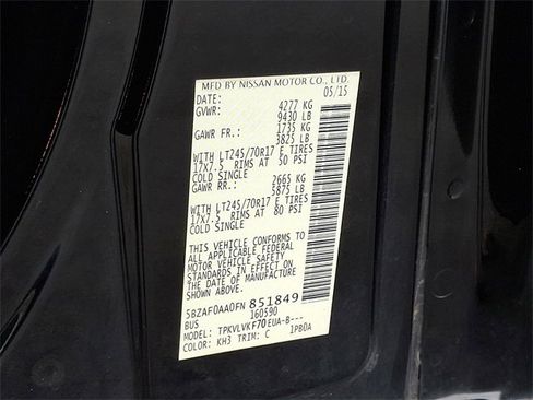 Used 2015 Nissan NV 3500 SL w/ Technology Package image 26