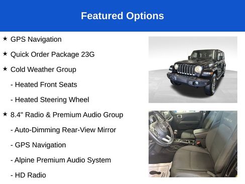 Used 2021 Jeep Wrangler Unlimited Sahara w/ Uconnect 4C Nav & Sound Group AWD/4WD image 3