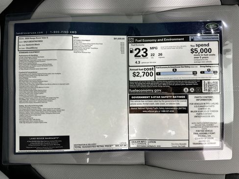 Used 2026 Land Rover Range Rover Velar S image 27