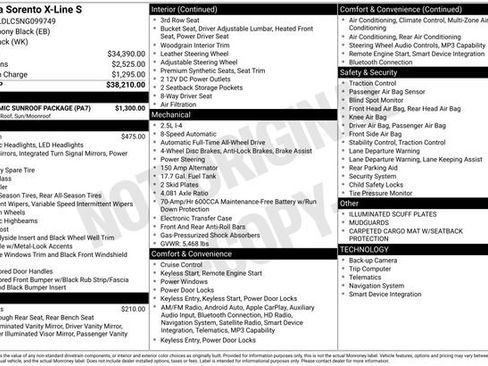 Used 2022 Kia Sorento S w/ Panoramic Sunroof Package image 13