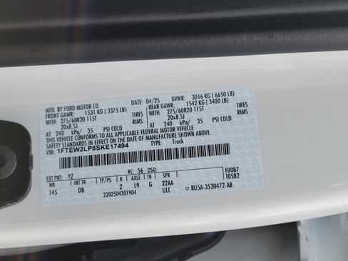 New 2025 Ford F150 STX w/ Equipment Group 200A image 11