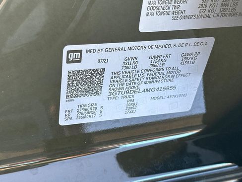 Used 2021 GMC Sierra 1500 SLT w/ SLT Premium Package image 40