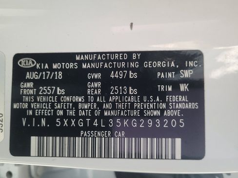 Used 2019 Kia Optima S w/ S Panoramic Sunroof Package image 33