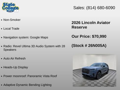 Used 2026 Lincoln Aviator Reserve AWD/4WD image 24