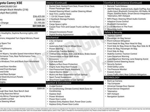 Certified 2025 Toyota Camry XSE AWD/4WD image 3
