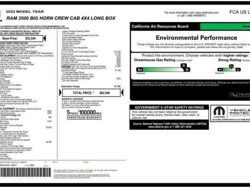 Used 2022 RAM 3500 Big Horn w/ Level C Equiment Group AWD/4WD image 3