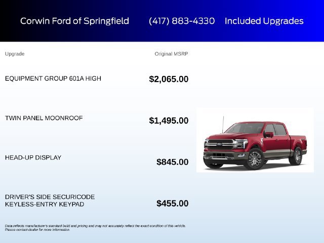 New 2026 Ford F150 King Ranch w/ Equipment Group 601A High AWD/4WD image 5