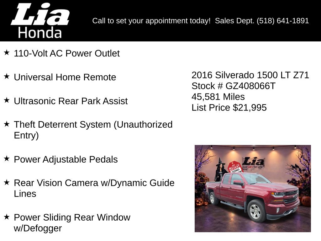 Used 2016 Chevrolet Silverado 1500 LT w/ All Star Edition AWD/4WD image 9