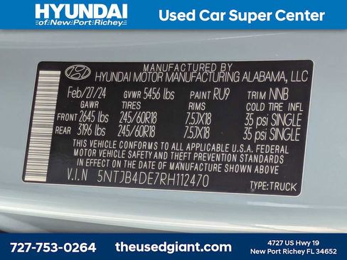Used 2024 Hyundai Santa Cruz SEL FWD image 34