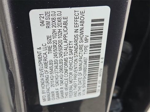 Used 2021 Honda Pilot Special Edition image 32