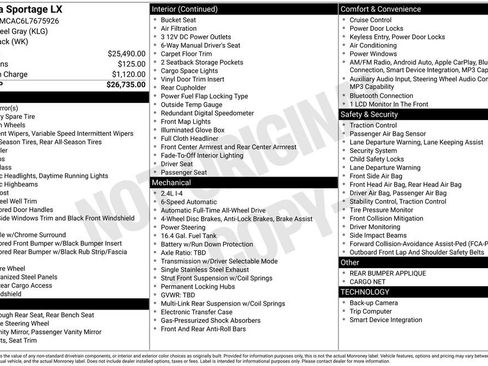 Used 2020 Kia Sportage LX image 6