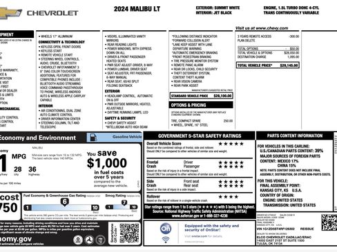 Used 2024 Chevrolet Malibu LT image 5