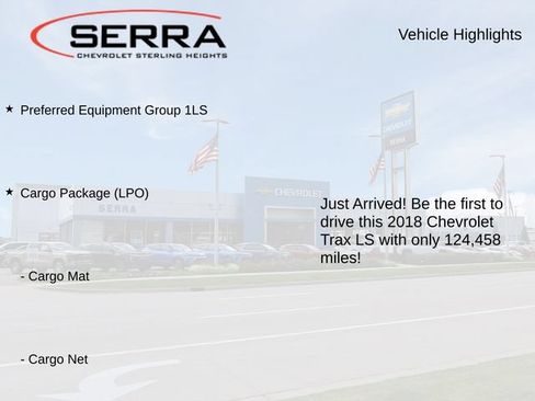 Used 2018 Chevrolet Trax LS w/ LPO, Cargo Package FWD image 3