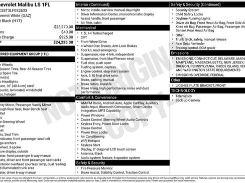 Used 2020 Chevrolet Malibu LS image 26