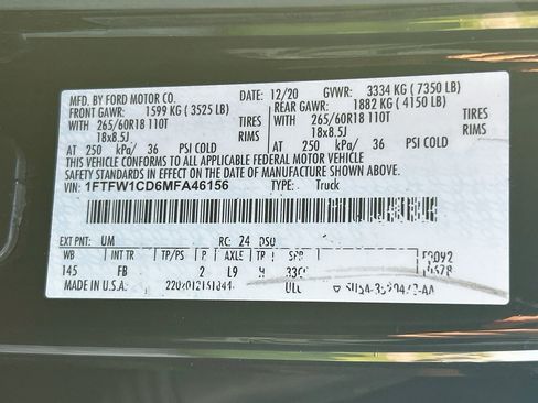 Certified 2021 Ford F150 XLT w/ Equipment Group 302A High RWD image 33