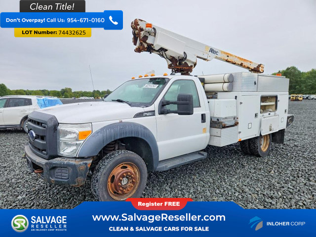 Used 2013 Ford F450 XL w/ Snow Plow Prep Pkg AWD/4WD image 1