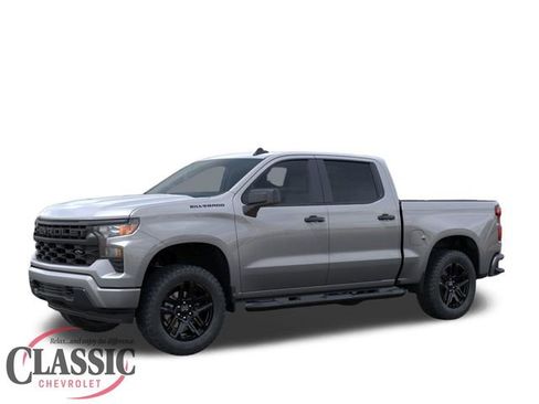New 2026 Chevrolet Silverado 1500 Custom w/ Turbomax Blackout Package RWD image 2