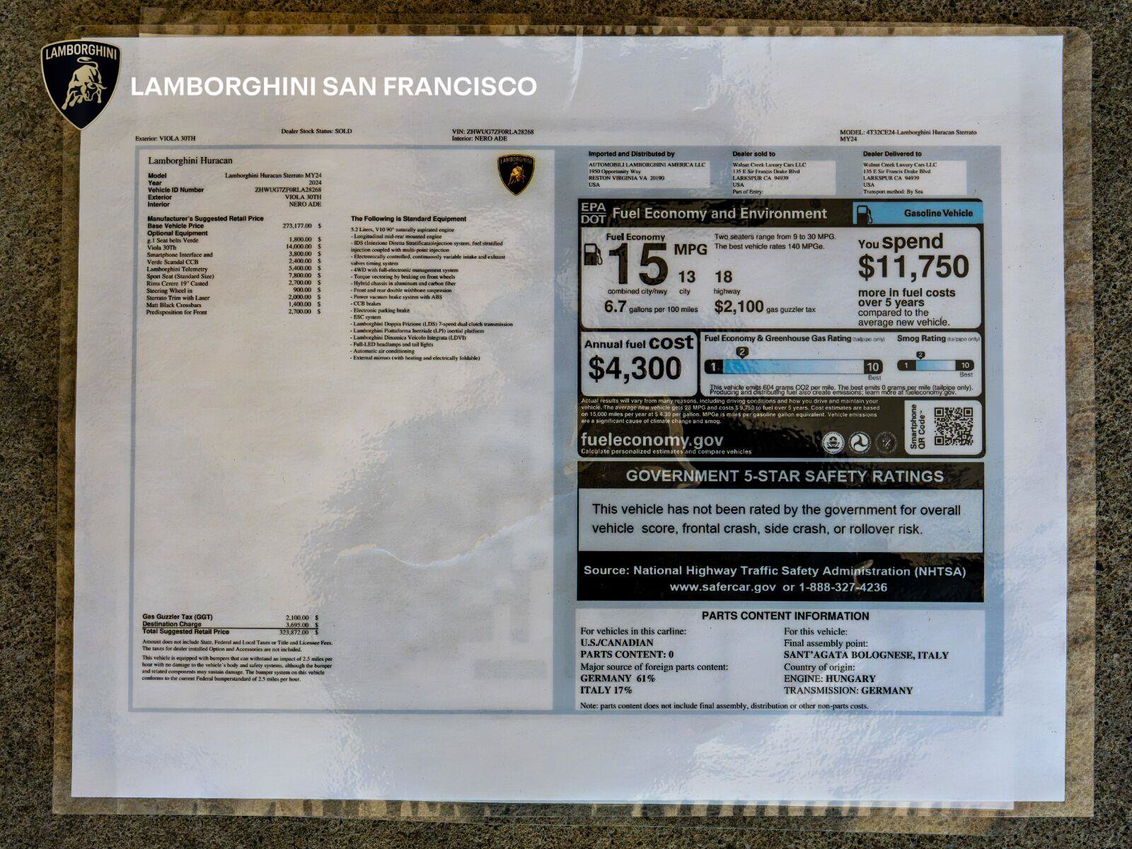 Used 2024 Lamborghini Huracan Sterrato AWD/4WD image 25