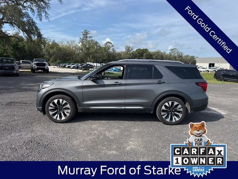 Certified 2025 Ford Explorer Platinum w/ LUX Leather Package AWD/4WD image 3