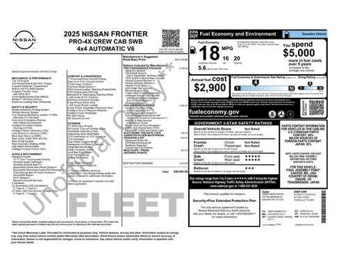 Certified 2025 Nissan Frontier PRO-4X w/ Pro Premium Package AWD/4WD image 49