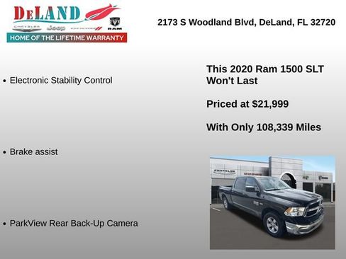 Used 2020 RAM 1500 Classic SLT AWD/4WD image 2