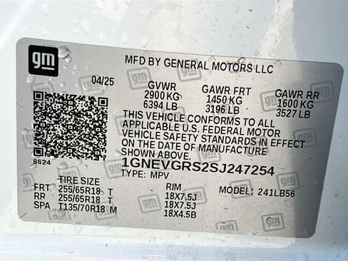 Used 2025 Chevrolet Traverse LT w/ Driver Confidence Package AWD/4WD image 32