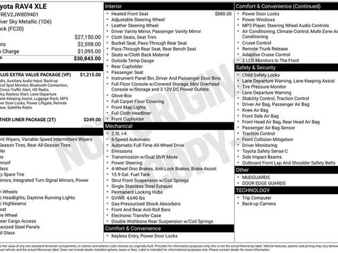 Certified 2018 Toyota RAV4 XLE image 29