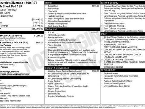 New 2026 Chevrolet Silverado 1500 RST w/ Convenience Package II RWD image 5