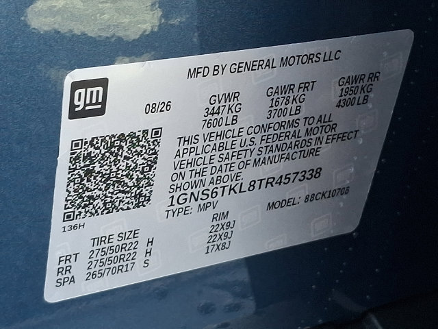New 2026 Chevrolet Tahoe High Country w/ Sun And Tow Package AWD/4WD image 18